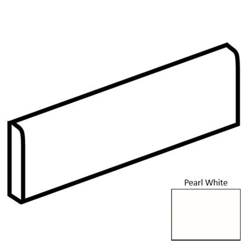 Pearl White Ceramic Floor & Wall Trim