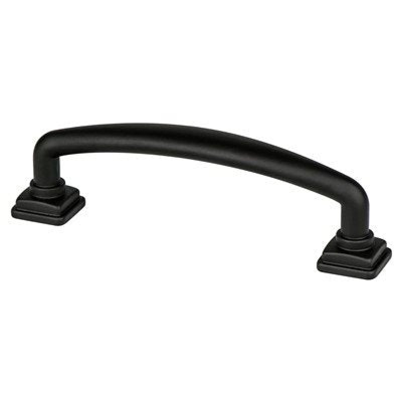 Berenson Tailored Traditional Zinc Arch Pull - Matte Black