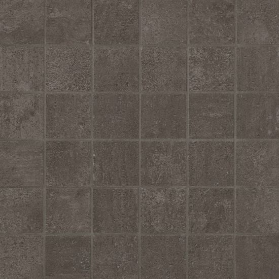 Simply Modern Coffee Porcelain Mosaic - 2" X 2" - Honed