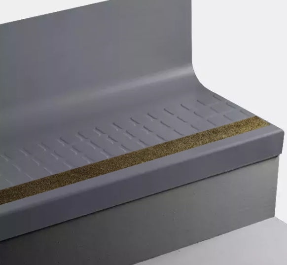 Johnsonite Inkwell Raised Square Rubber Stair Tread