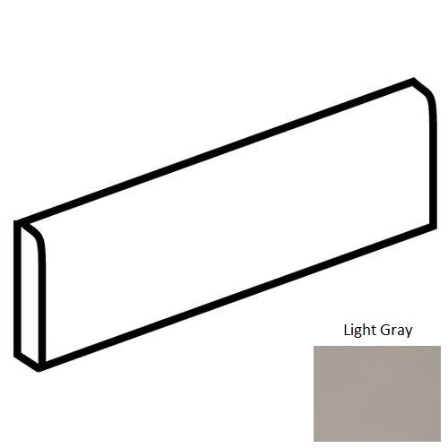 Light Gray Porcelain Floor & Wall Trim Bullnose