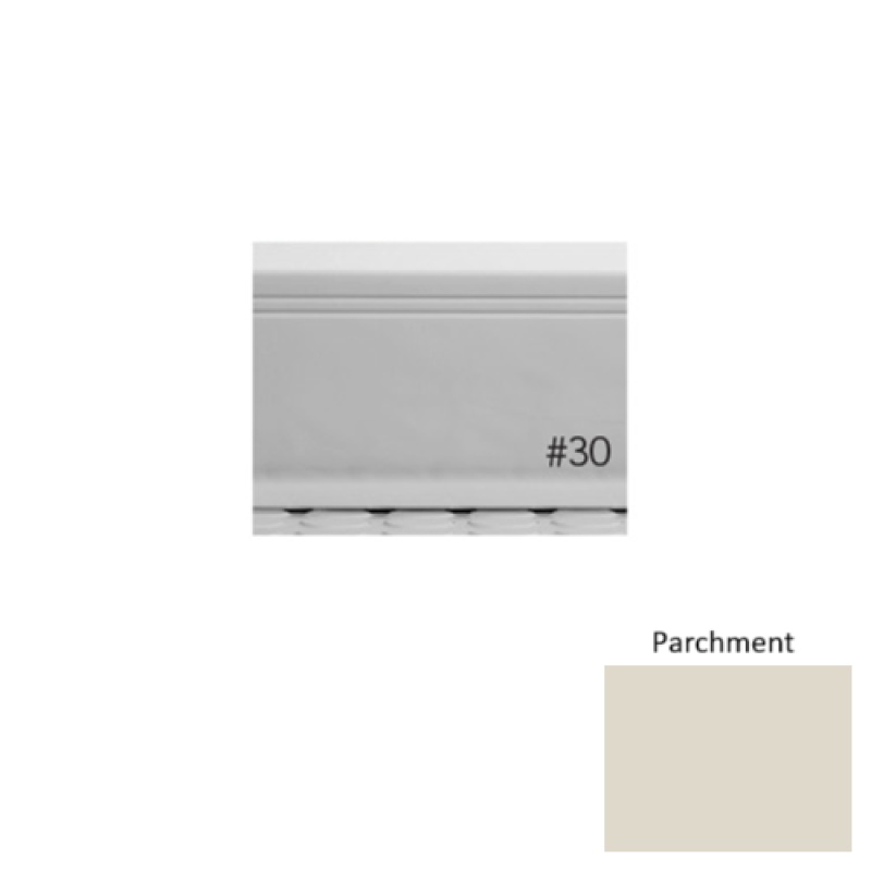 Pinnacle Plus #30 Sketch Parchment Rubber Coil Wall Base - 4" X 120 Ft