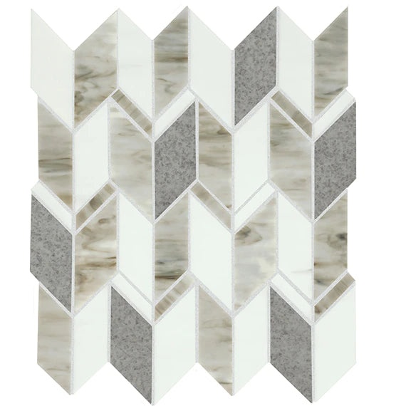 Stone Theory Geo Glass Mosaic - 3" Arrow - Matte
