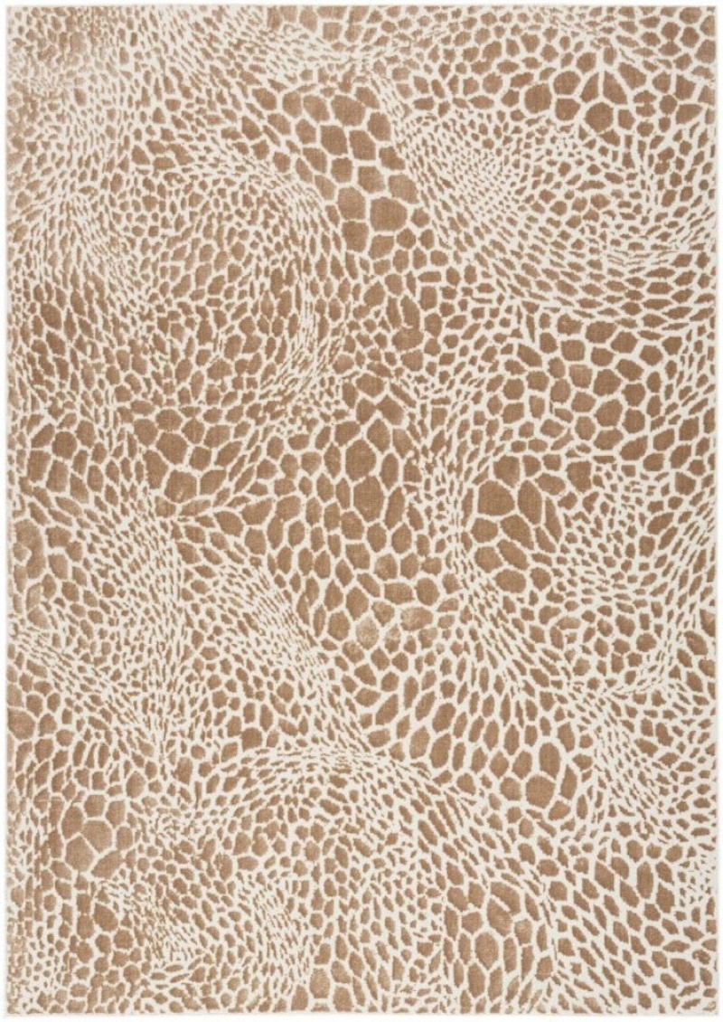 Nourison Desire Camel Silver Polyester Area Rug