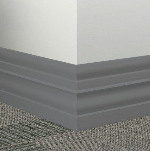 Johnsonite Ironstone Rubber Millwork Contoured Wall Base - 6" X 96" X 1/4" Attache - Millwork Contoured Wall Base
