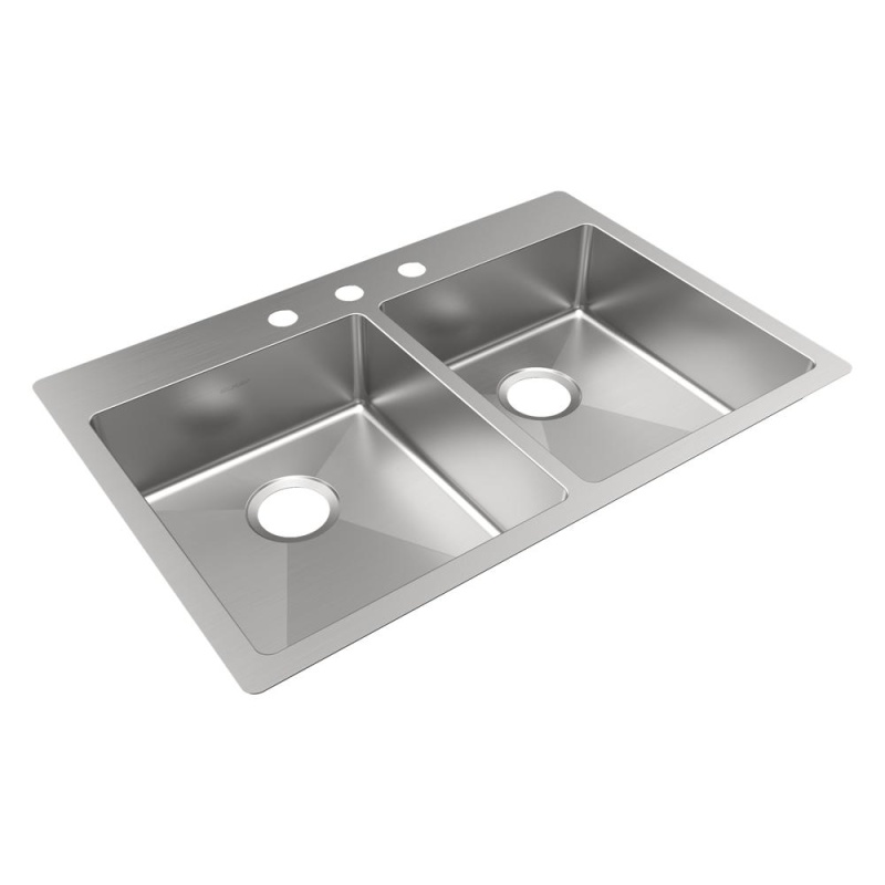 Crosstown Stainless Steel Double Bowl Kitchen Sink
