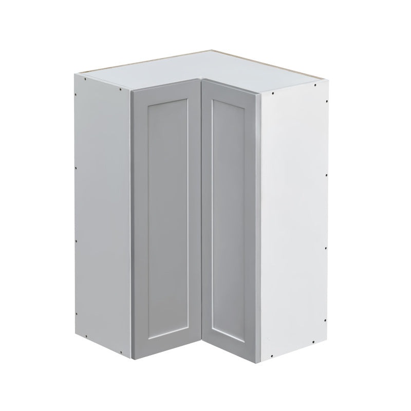 Mallorca Dolphin Gray Shaker Wood Kitchen Diagonal Corner Wall Cabinet - 36" X 24" X 36" (Assembly Required) - Dolphin Gray
