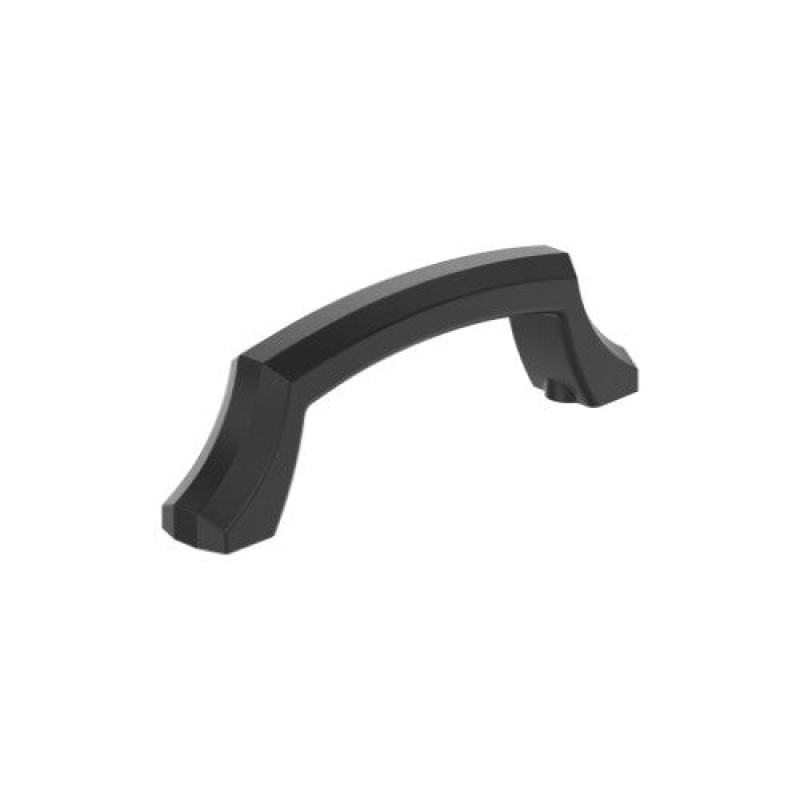 Bellamy Zinc Arch Cabinet Pull - Matte Black