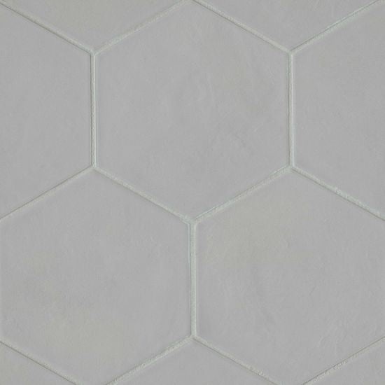Allora Gray Solid Color Hexagon Porcelain Tile