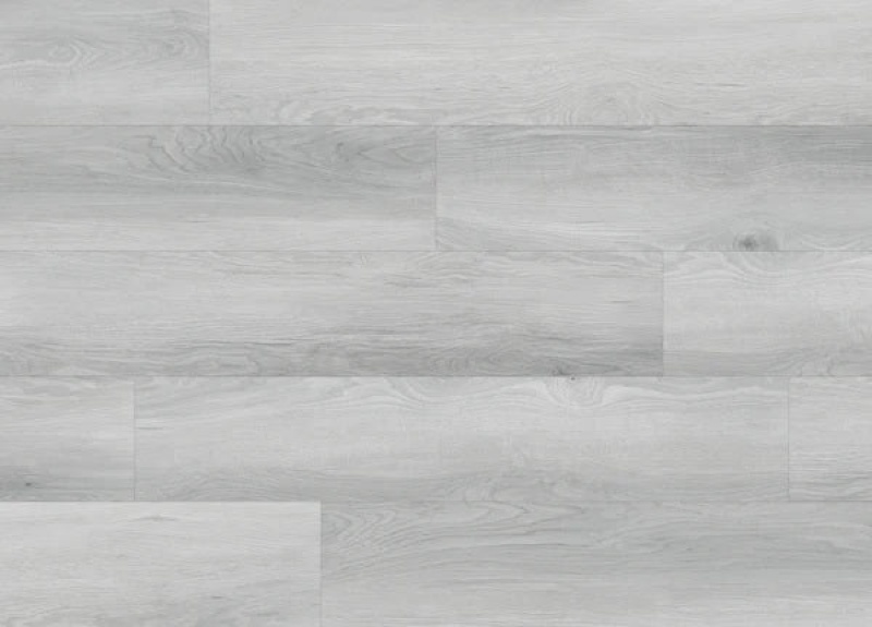 Evolux Powell Silver Luxury Vinyl Plank Flooring - Embossed - 7" X 48"
