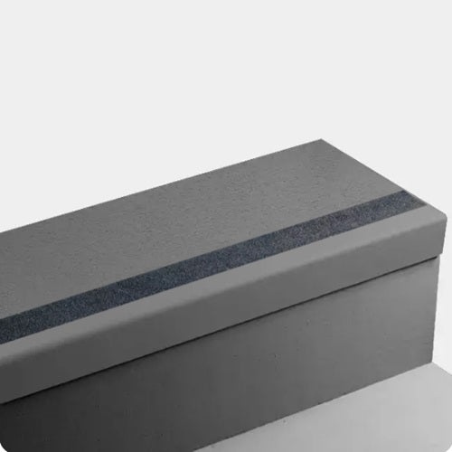 Johnsonite Black Rice Paper Rubber Stair Tread Trim