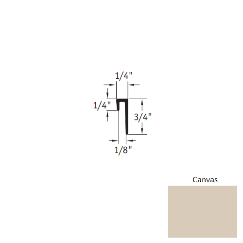 Johnsonite Canvas Vinyl Square Top Cove Cap