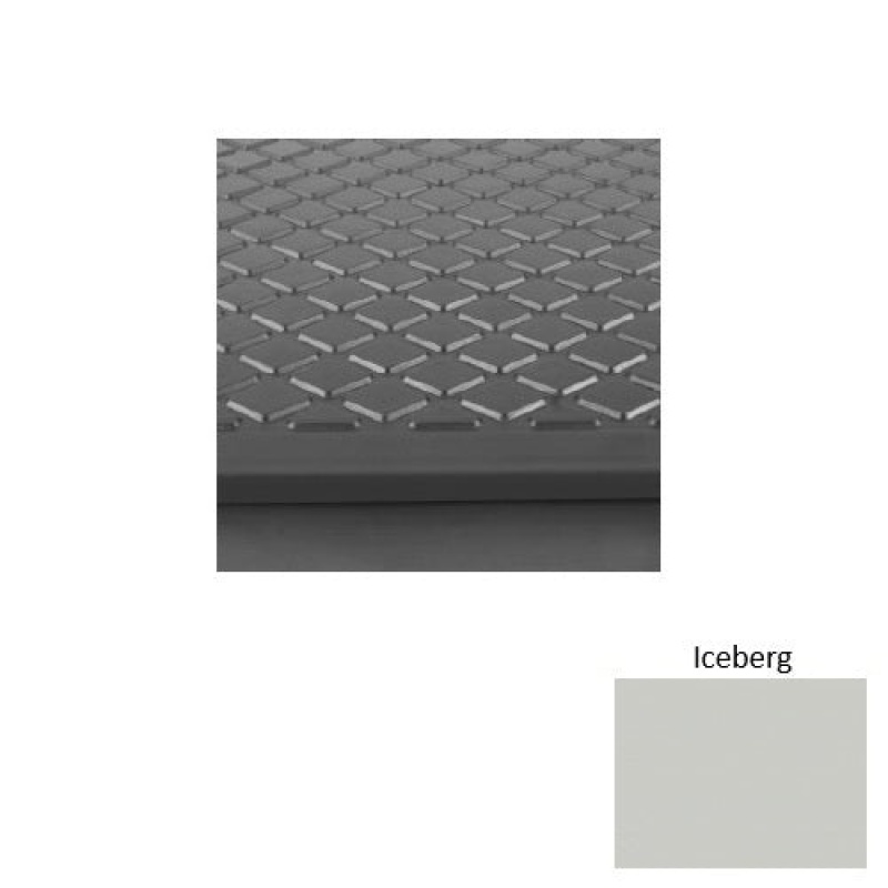 Solid 31 Iceberg Diamond Rubber (Rd) Stair Tread With Dupont Kevlar - Textured