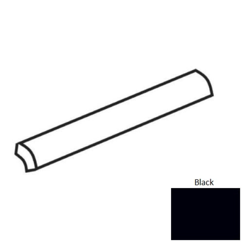 Urban Canvas Gloss Black Ceramic Wall Trim