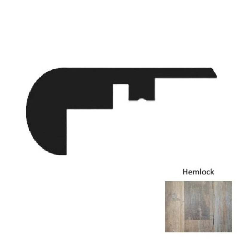 1300 Series Hemlock Embossed Overlap Stair Nose