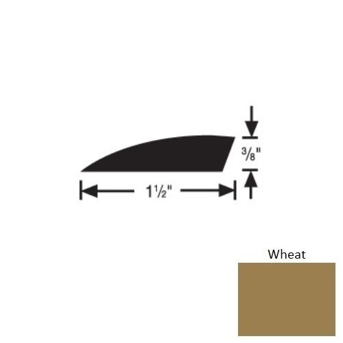 Flextones Wheat Vinyl 177A Carpet Edge Reducer