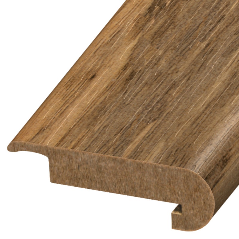 Standard Color Pepper Pecan Laminate Wood Moulding Stair Nose