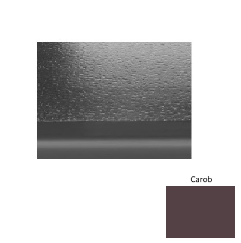 Solid 99 Carob Hammered Stair Tread with 2" Nose Rubber