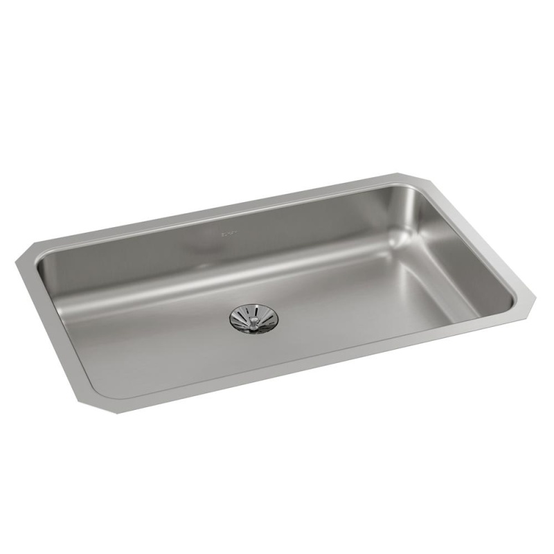 Eluhad281655pd Lustertone Classic Stainless Steel Undermount Single Bowl Kitchen Sink - 30 1/2" X 18 1/2" X 5 3/8" - Stainless Steel