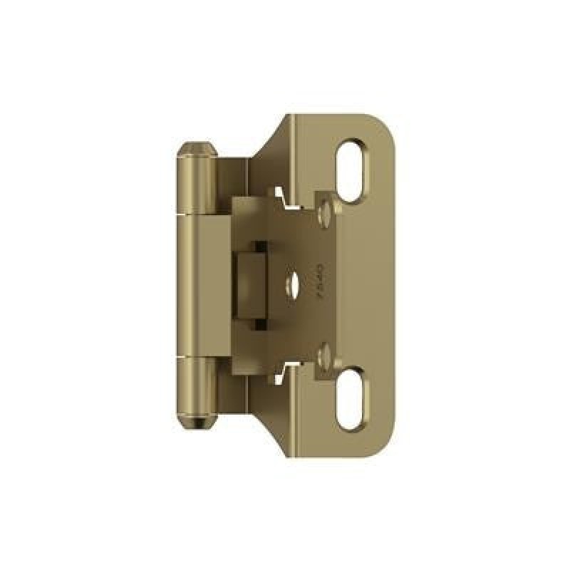 Golden Champagne Steel Face Frame Self Close Partial Wrap Cabinet Hinge