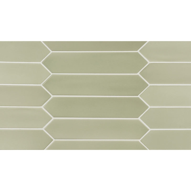 Alfama Pickets Bahia Ceramic Tile - Matte - 2" X 10"
