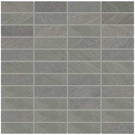 Modern Oasis Stormy Sky Porcelain Mosaic - 1" X 3" Stacked - Matte