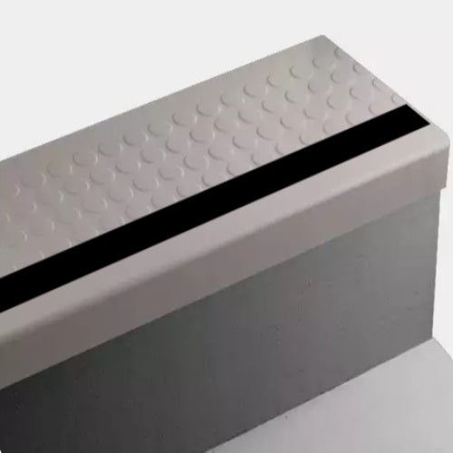 Johnsonite Cement Raised Round Rubber Stair Tread