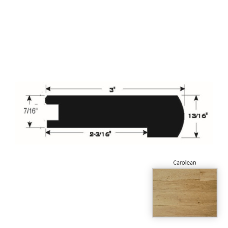 Contempo European White Oak Carolean 90" Flush Stair Nose