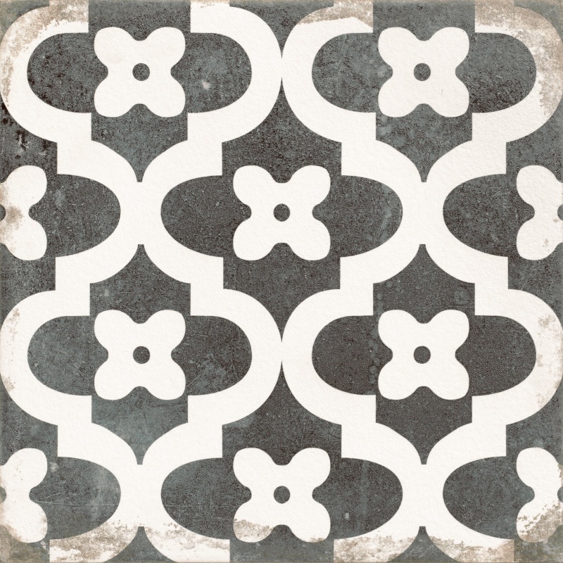 Rhapsody Floral Porcelain Tile - Matte - 13" X 13"