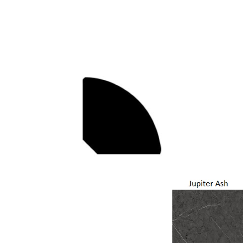 The Solar Granite Jupiter Ash Luxury Vinyl Moulding / Trim - 94" Quarter Round - Aluminum Oxide