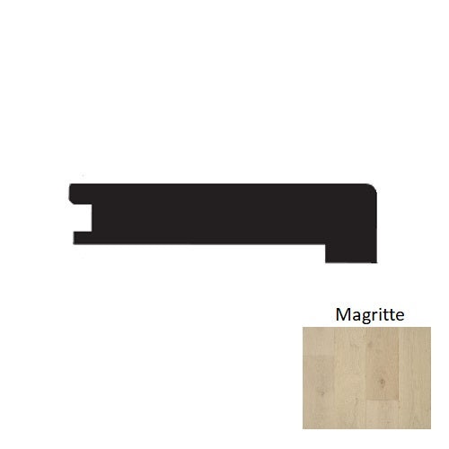 Louvre Magritte Hardwood Moulding / Trim - 3" X 90" Square Flush Stair Nose - Wire Brushed