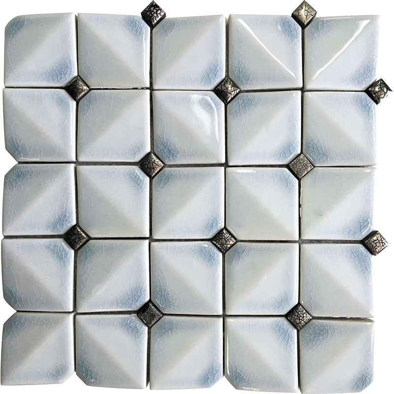 Ceramique Blue Pillow Ceramic Mosaic