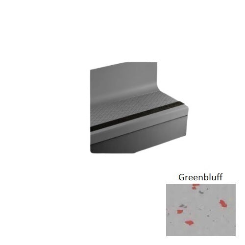 Johnsonite Greenbluff Diamond Rubber Stair Tread with Riser