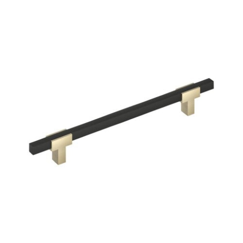 Urbanite Appliance Pull in Golden Champagne / Matte Black