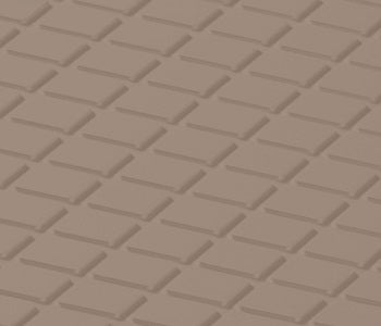 Johnsonite Rusty Nail Diamond Solid Color Rubber Tile - Textured - 24" X 24"