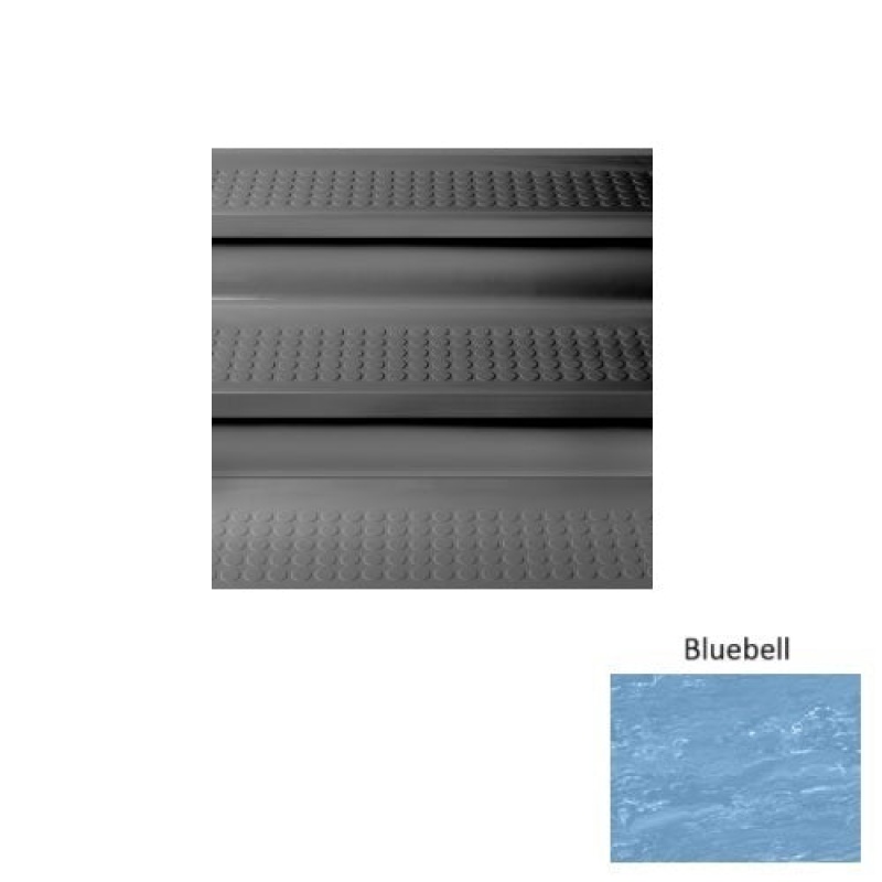 Marbleized 98 Bluebell Vantage Raised Circular Rubber (Sq) Stair Tread - Textured