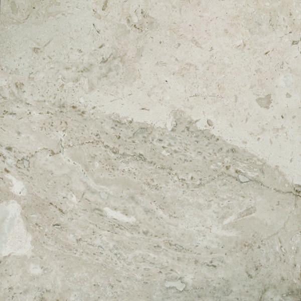 Crosscut Silver Travertine Tile - Filled & Honed - 18" X 18"
