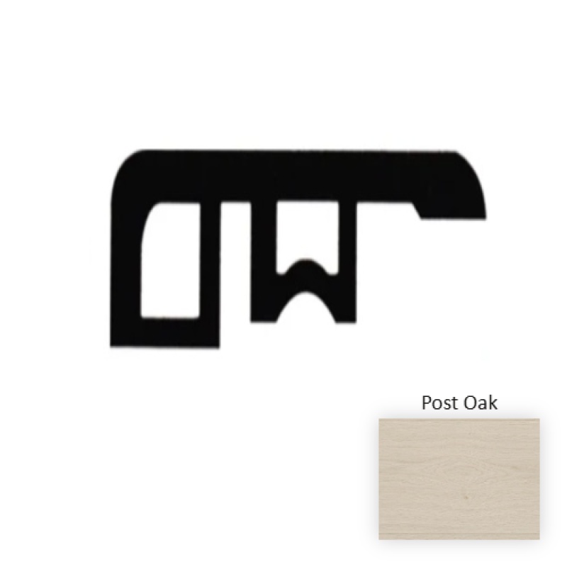 Post Oak Laminate Wood Moulding / Trim - 94.5" End Cap - Embossed