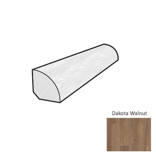 Coretec Plus 5 Inch Dakota Walnut Quarter Round Trim
