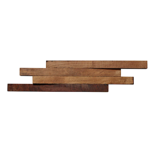 Reclaimed Teak Natural Wood Tile - Distressed 4 3/4" x 15 3/8"