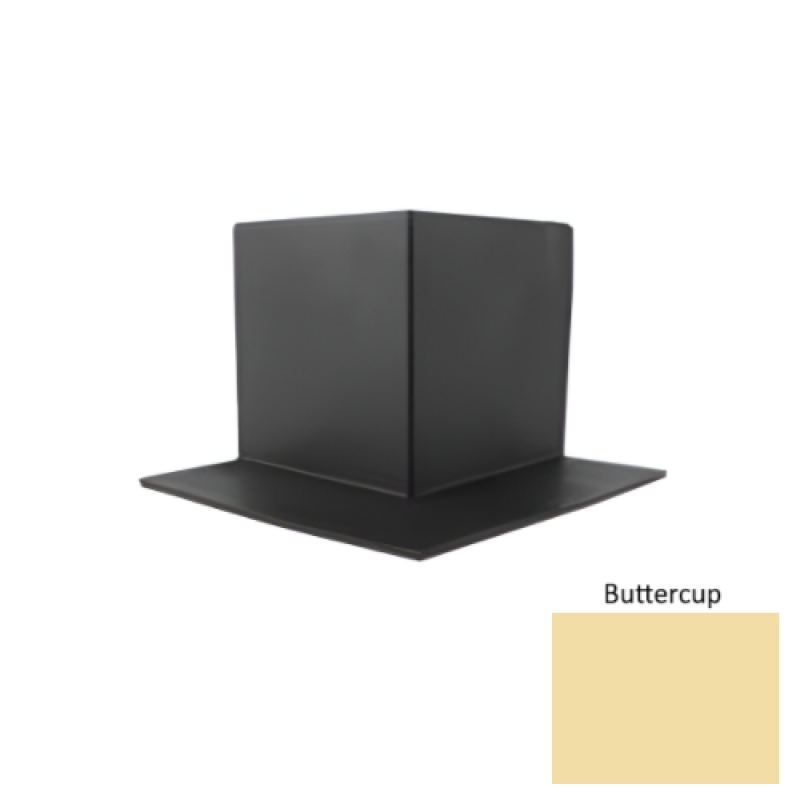Pinnacle Buttercup Rubber Sanitary Toe Outside Corner - 4"