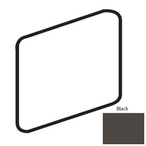 Black Porcelain Bullnose Outcorner Trim, 2" x 2"