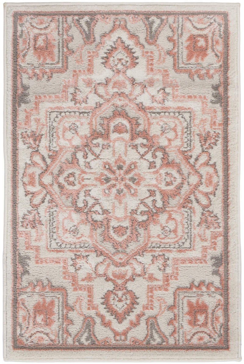 Elation Etn10 Ivory Brick Polypropylene Bohemian Area Rug