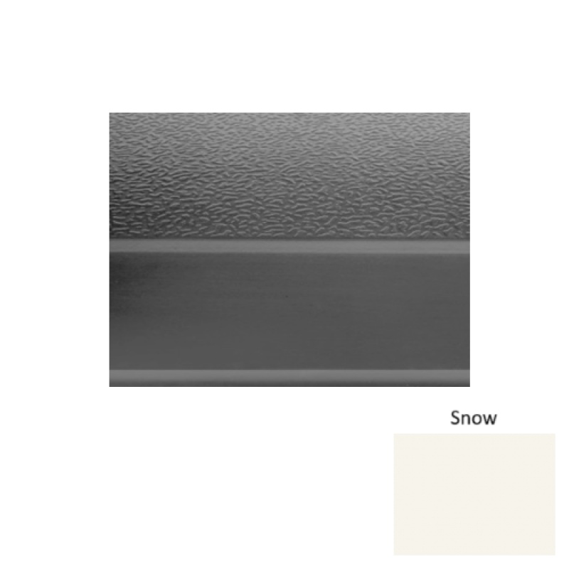 Solid 93 Snow Textured Rubber (Sq) Stair Tread - Textured