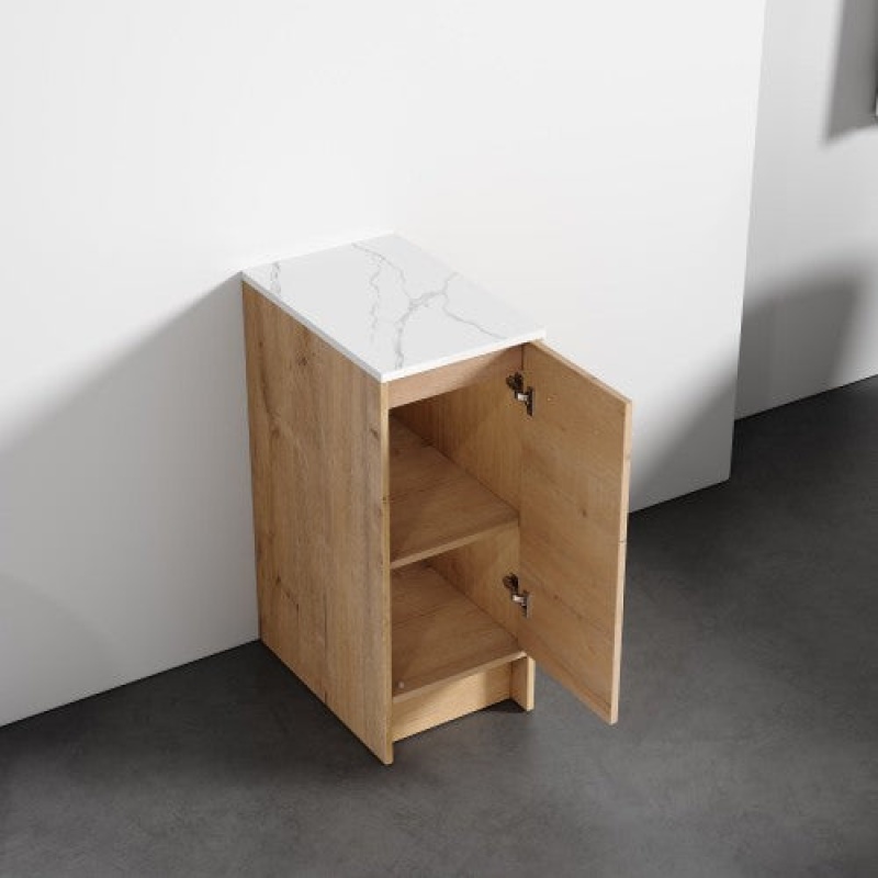 012 Series Oak Natural 12" Bathroom Side Cabinet