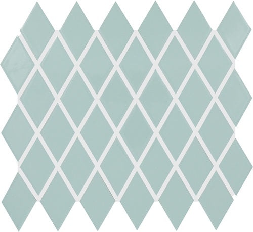 Color Wheel Retrospace Spa Ceramic Mosaic - 2" X 3" Harlequin - Glossy