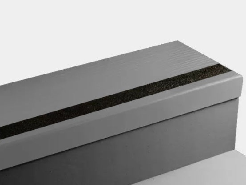 Johnsonite Colonial Grey Bamboo Rubber Stair Tread