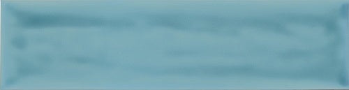 Flow Atoll Blue Ceramic Tile - Glossy - 3" x 12"