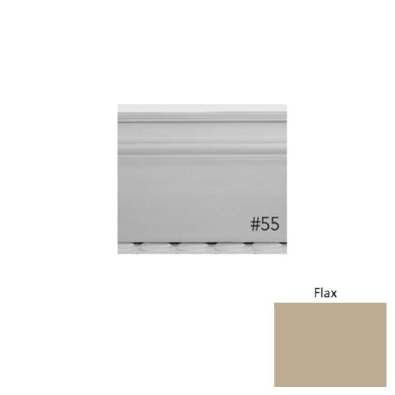 Pinnacle Plus #55 Nobility Flax Rubber Wall Base - 5 1/2" X 8 Ft