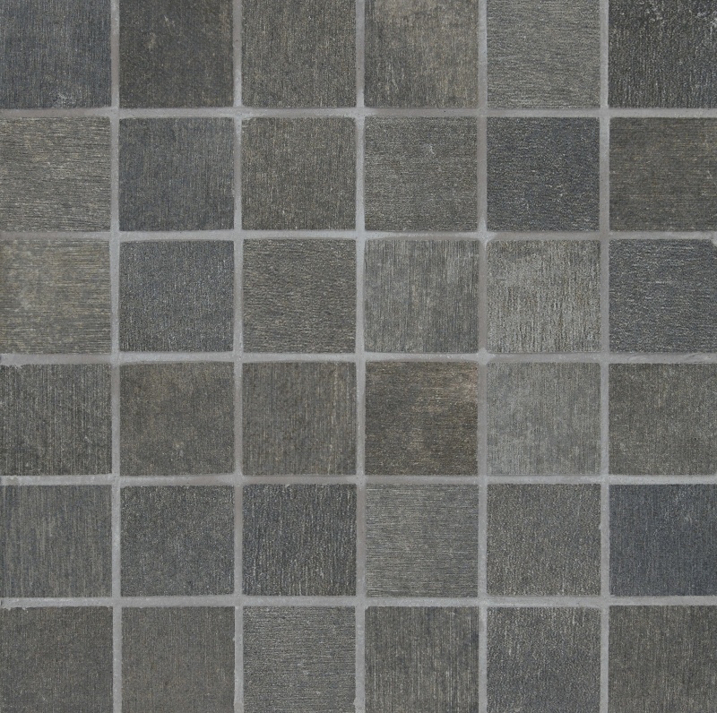 Reside Black Porcelain Mosaic - 2" X 2" - Matte